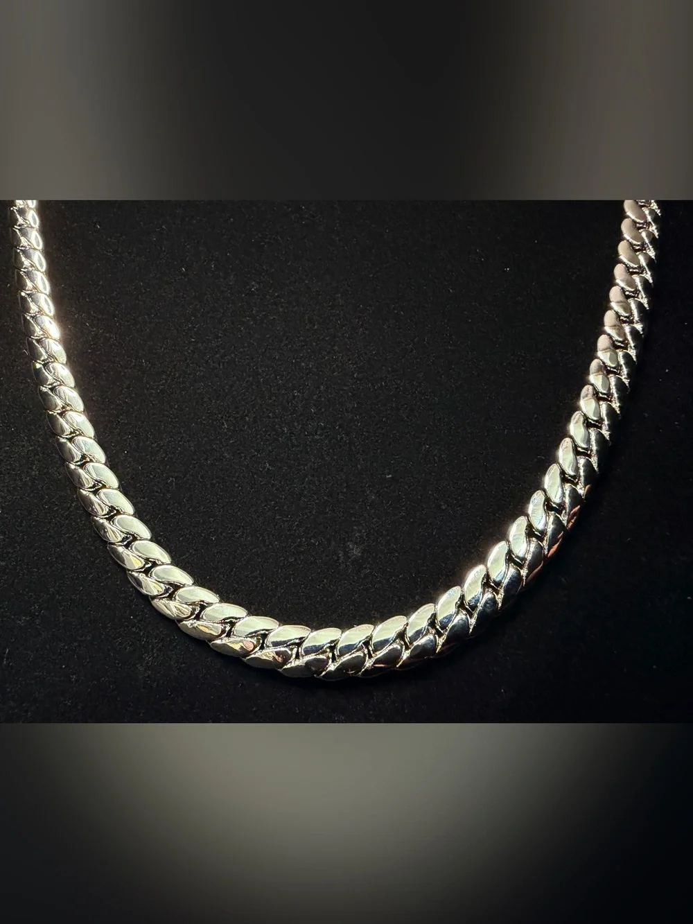 Miami Cuban 24in 8MM 14K WG filled w/Rhodium Box Lock Necklace Brand New SHINE!!